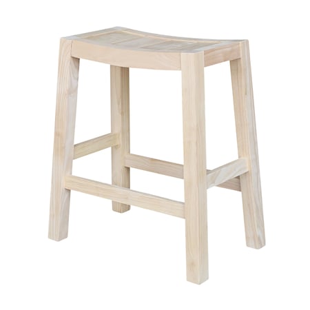 International Concepts Ranch Stool, 24" Seat Height, Unfinished S-924